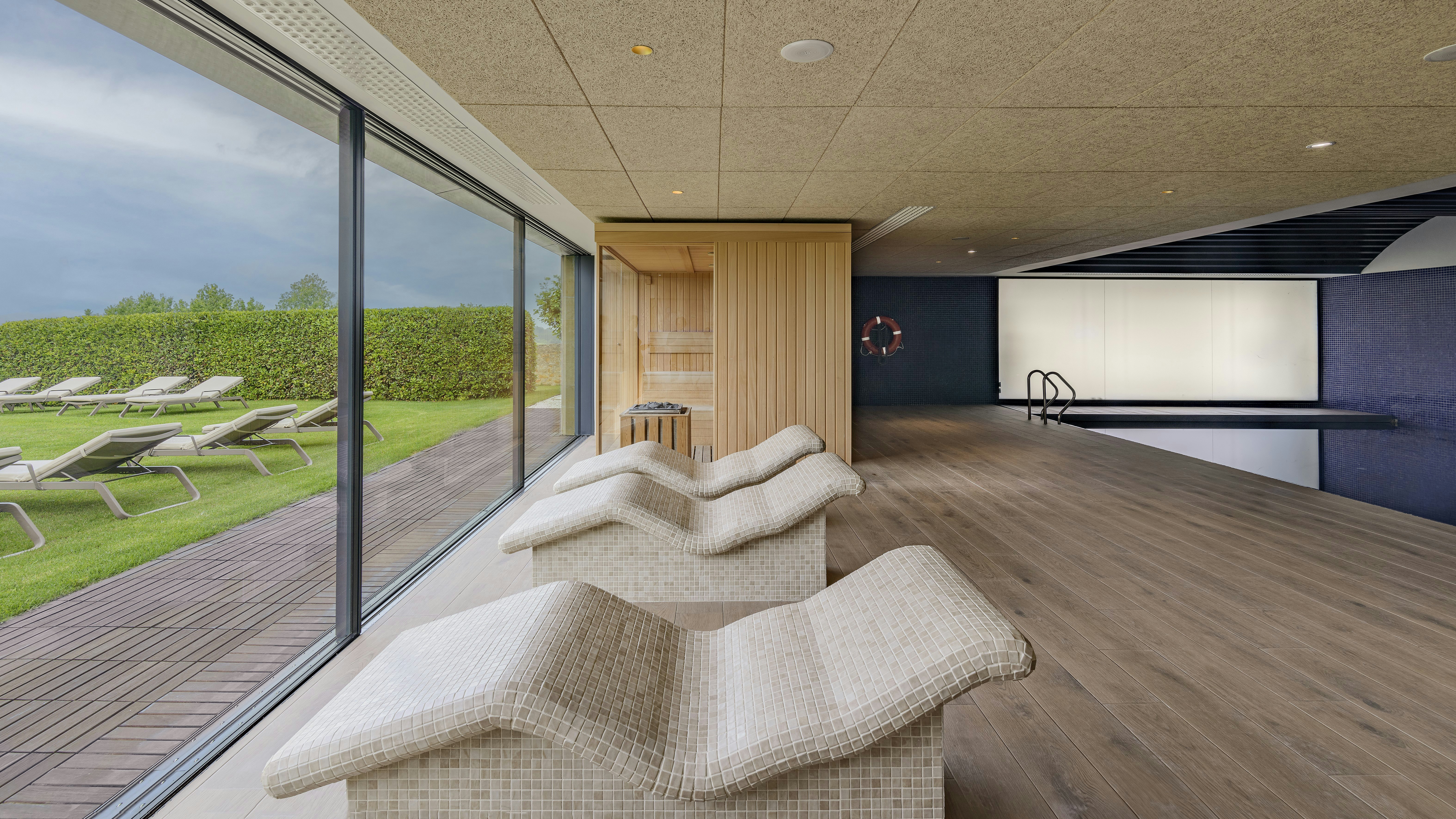 Heated Loungers in Wellness Area