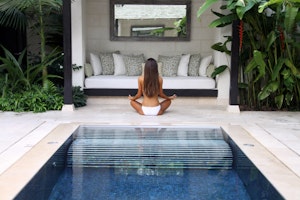 Yoga by the Hydro Pool