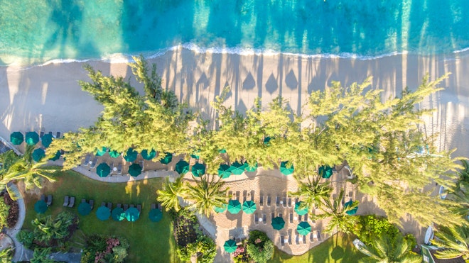 Coral Reef Club Beach Aerial