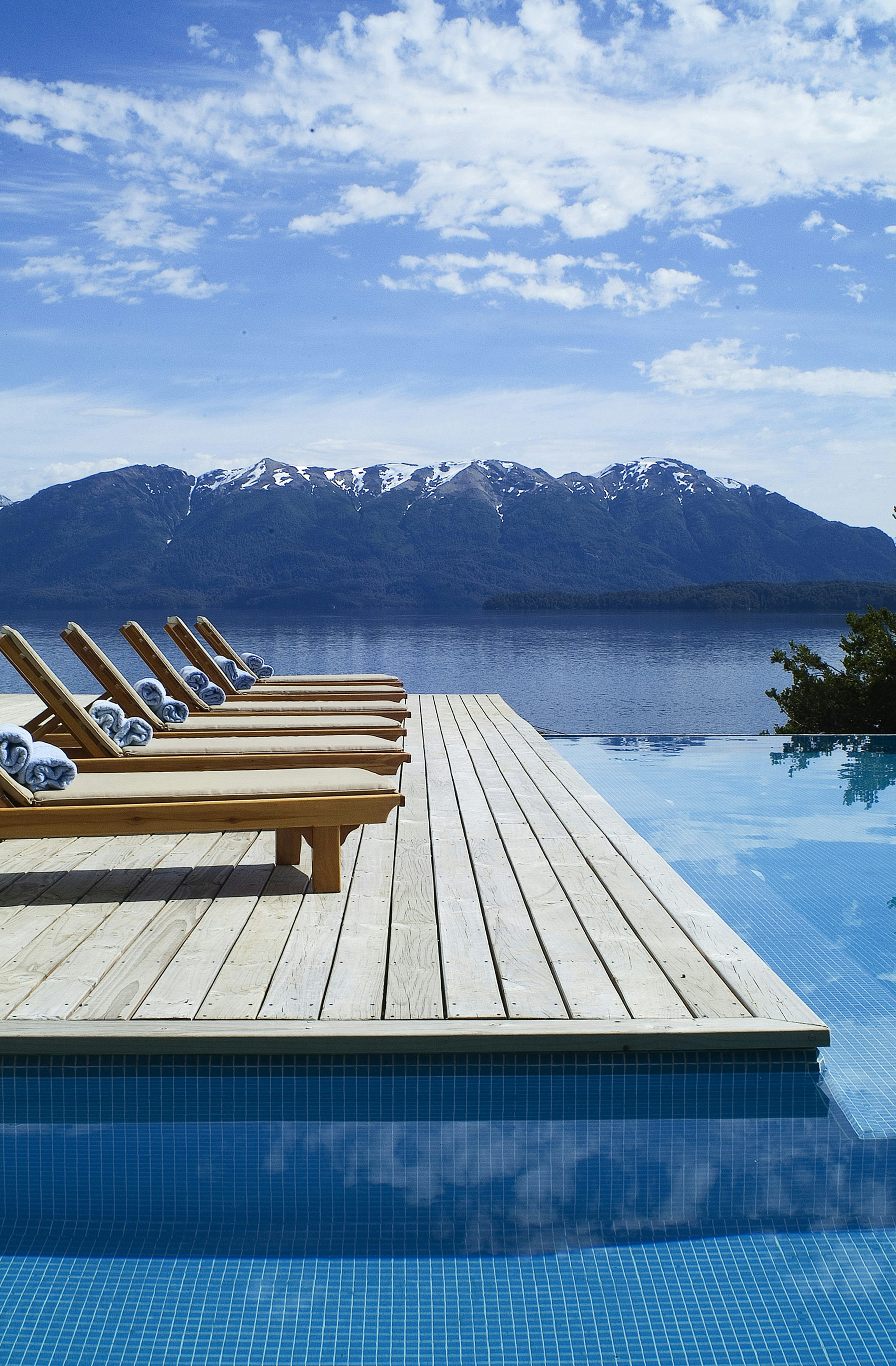 Pool with Lake & Mountain Views