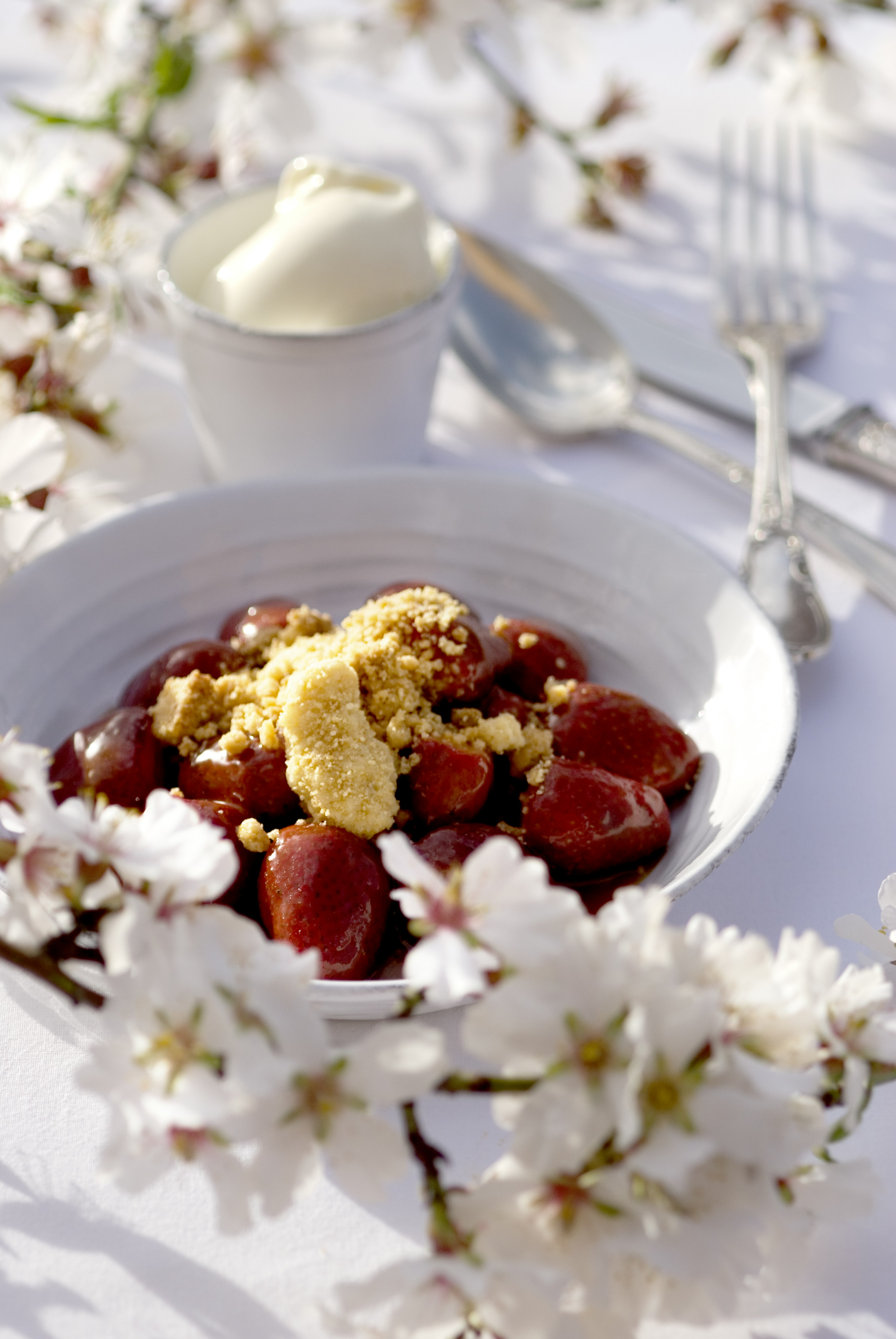 Lunch in the Valley of Almond trees