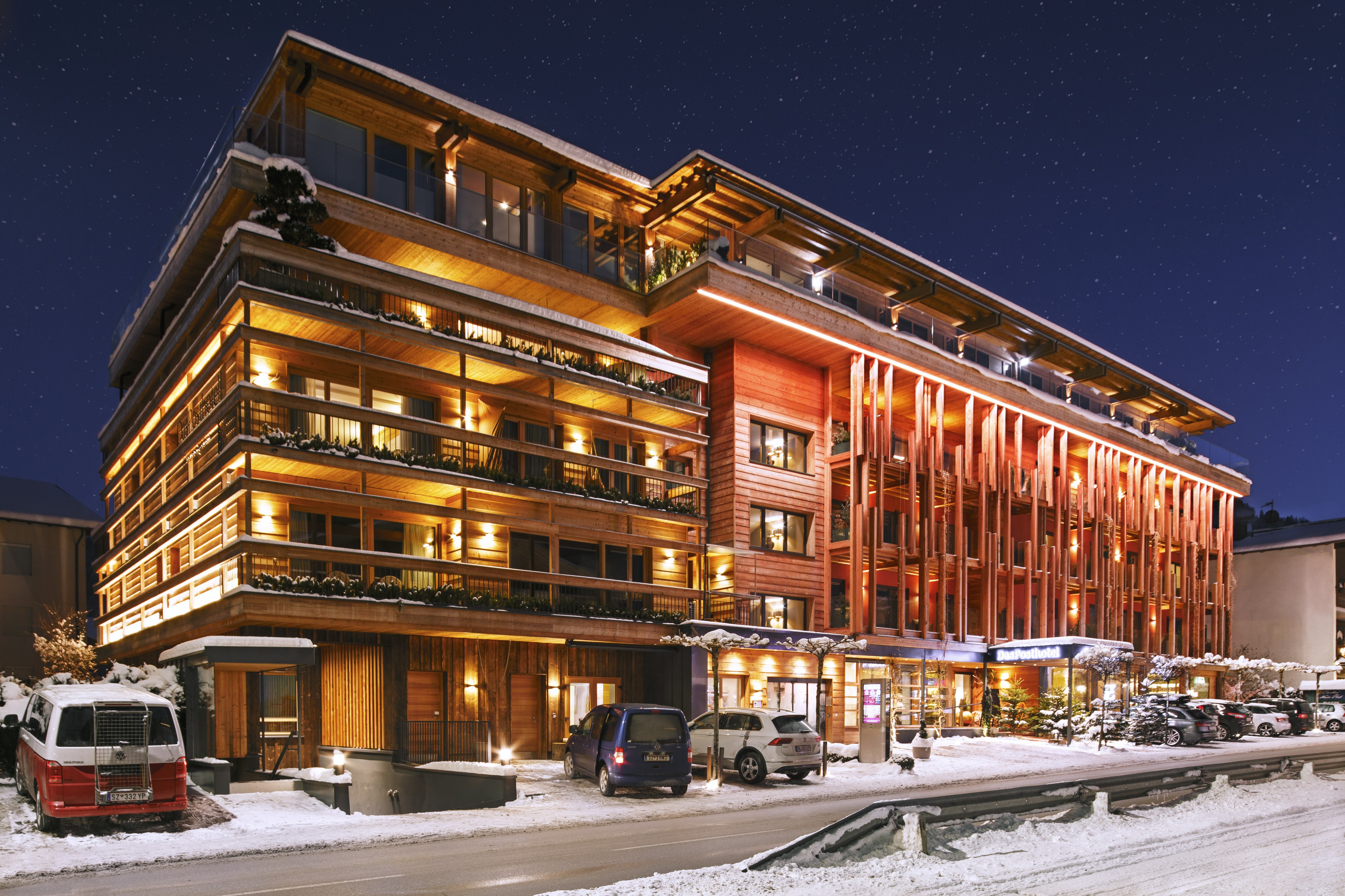 View DasPosthotel at night