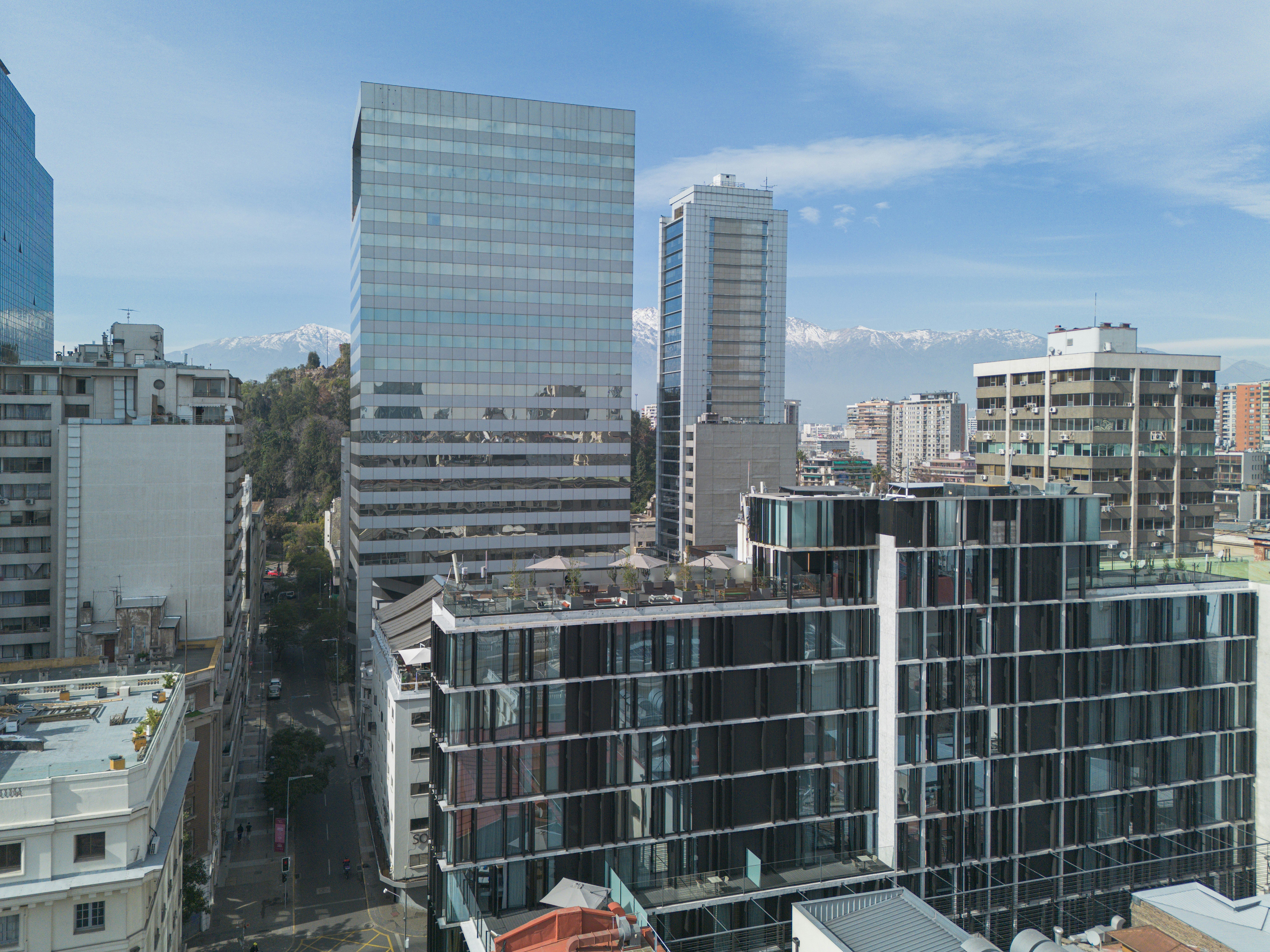 Debaines Hotel Aerial View