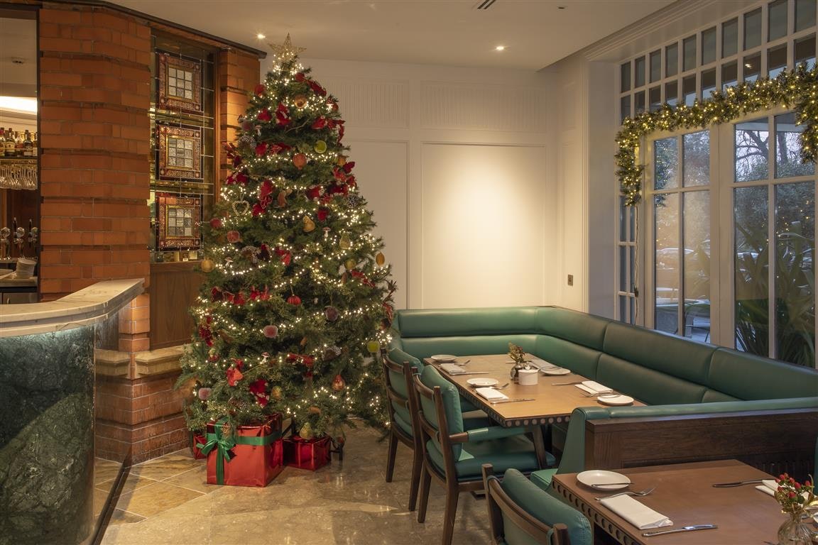 Christmas Tree in Restuarant