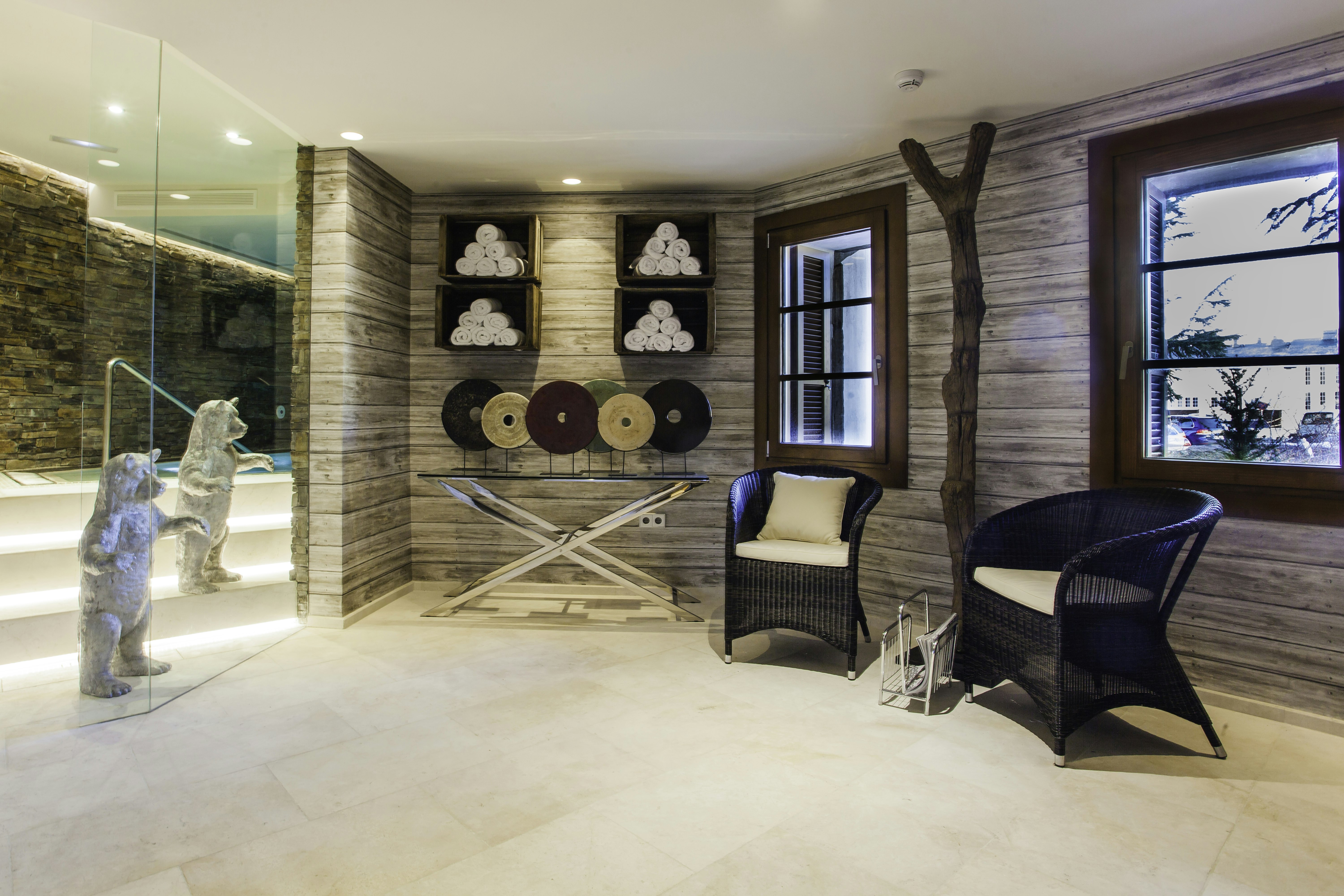 Relax in the wellness center