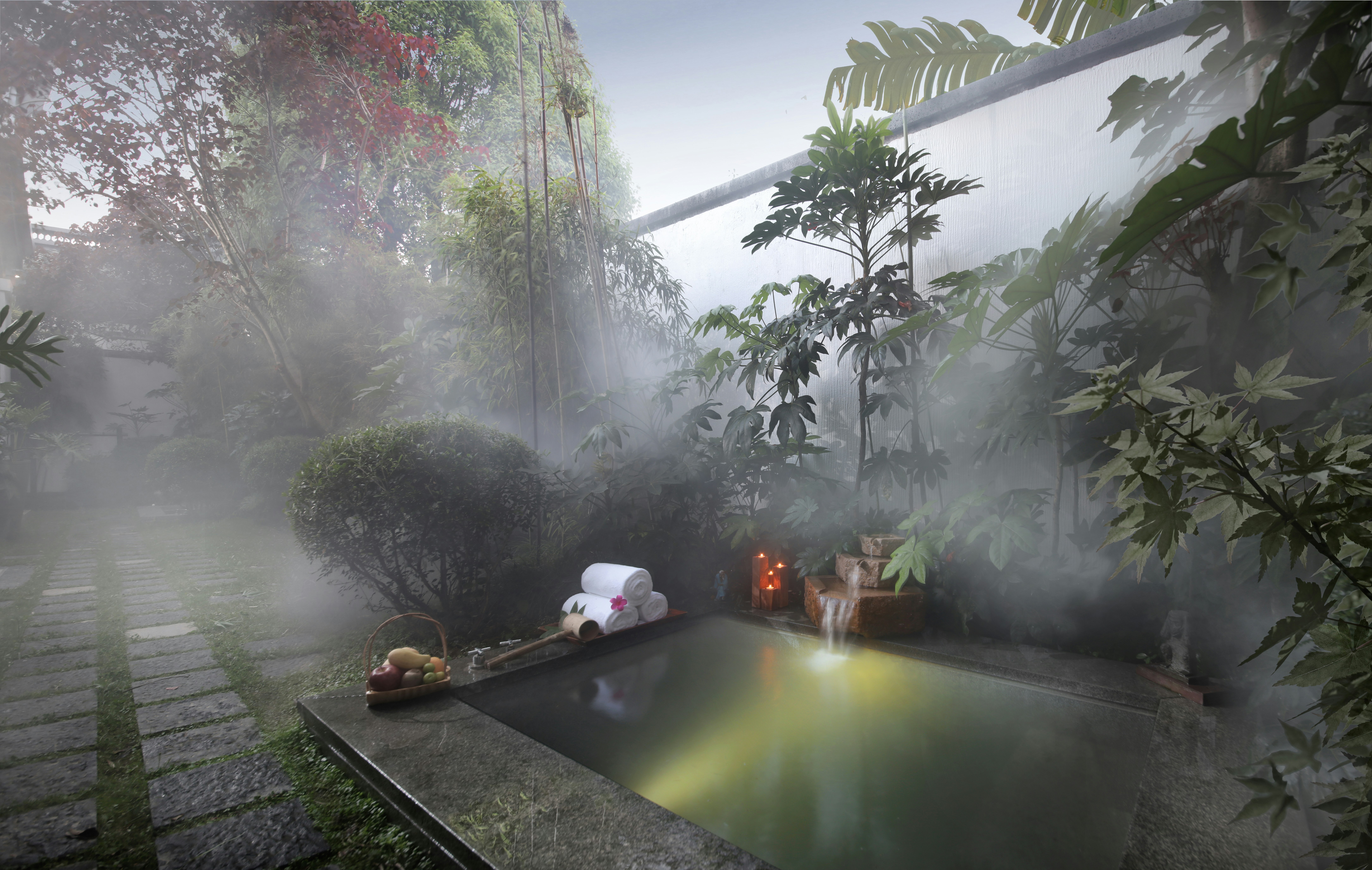 Hot Spring in Villa