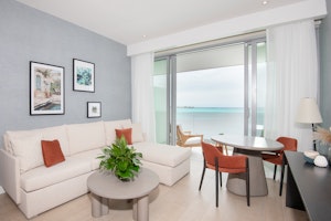 Ocean Front Studio Sitting Area