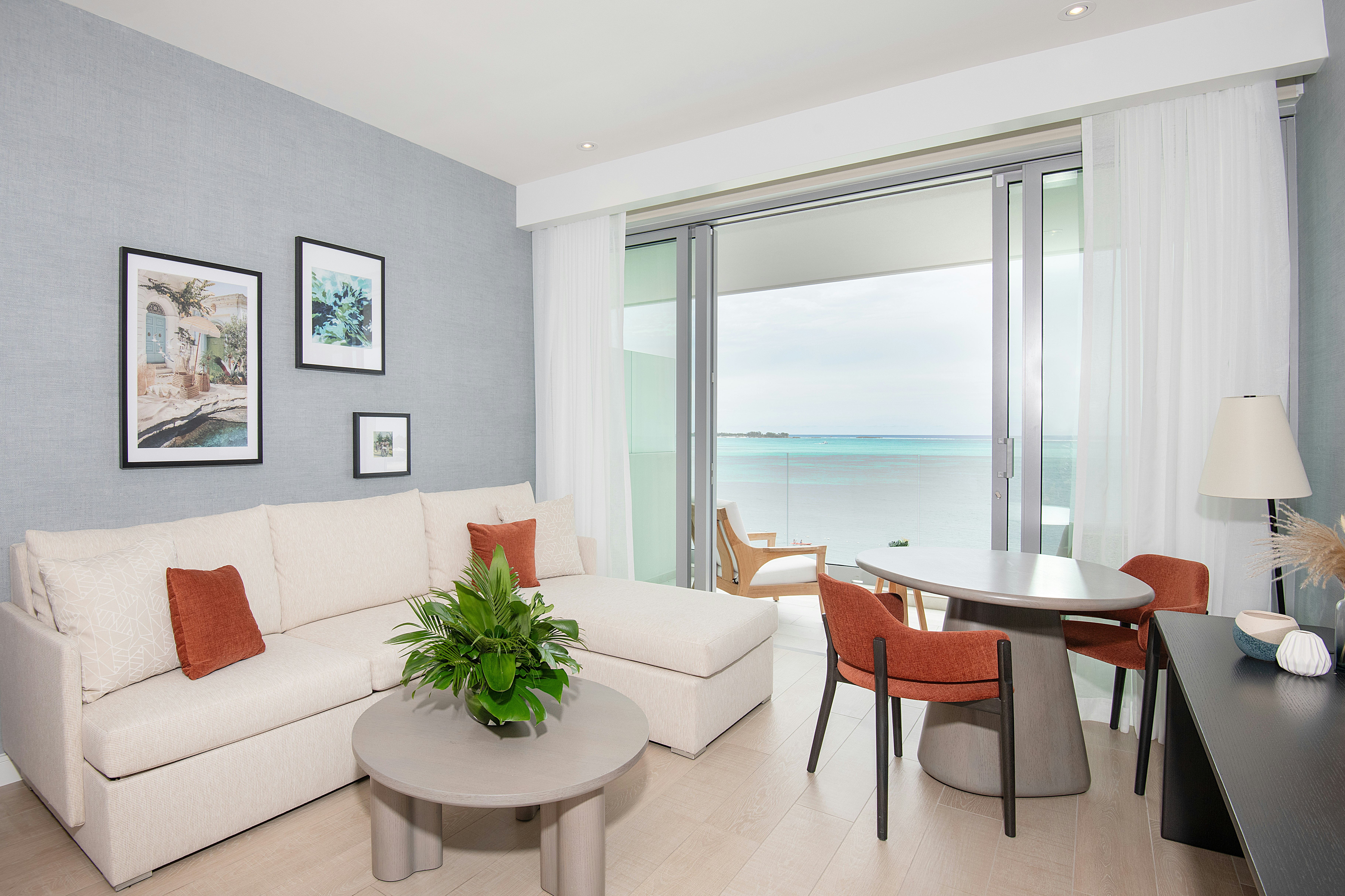 Ocean Front Studio Sitting Area