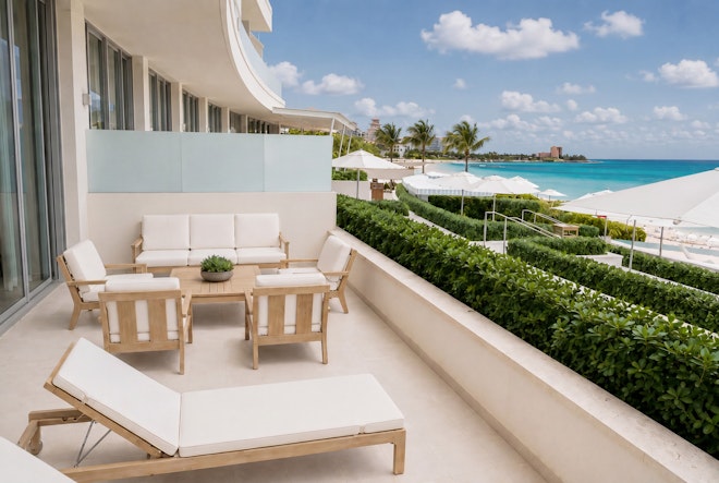 Two Bedroom Pool Front Suite - Terrace