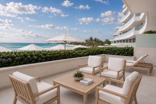 Two Bedroom Pool Front Suite - Terrace