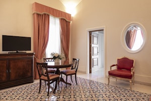 Suite Zeuxo with Sea View - Living Area