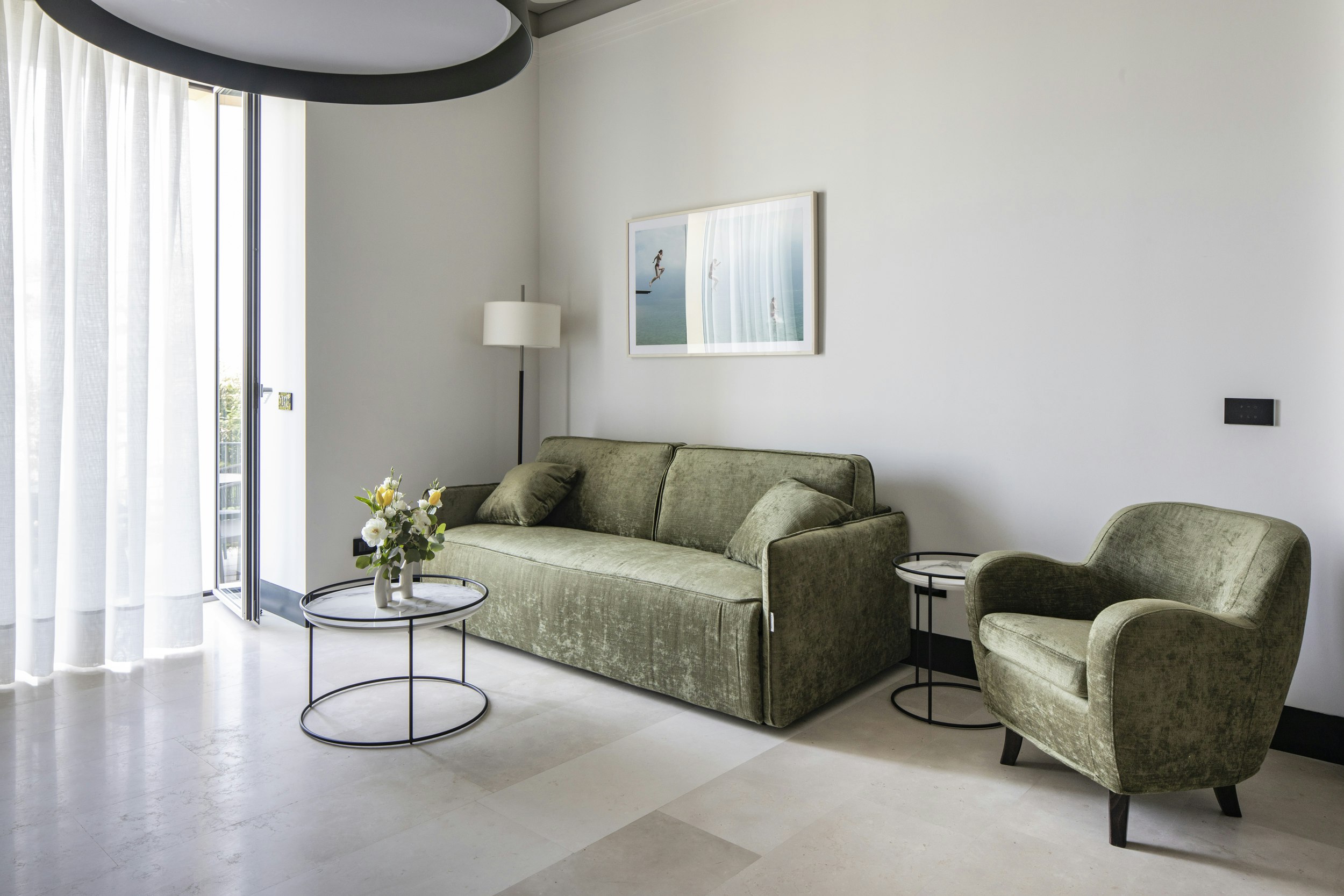 Aromatic Suite with Sauna - Living Area