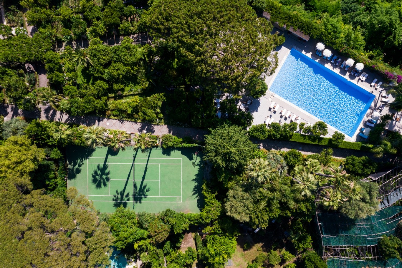 Pool and Tennis Court