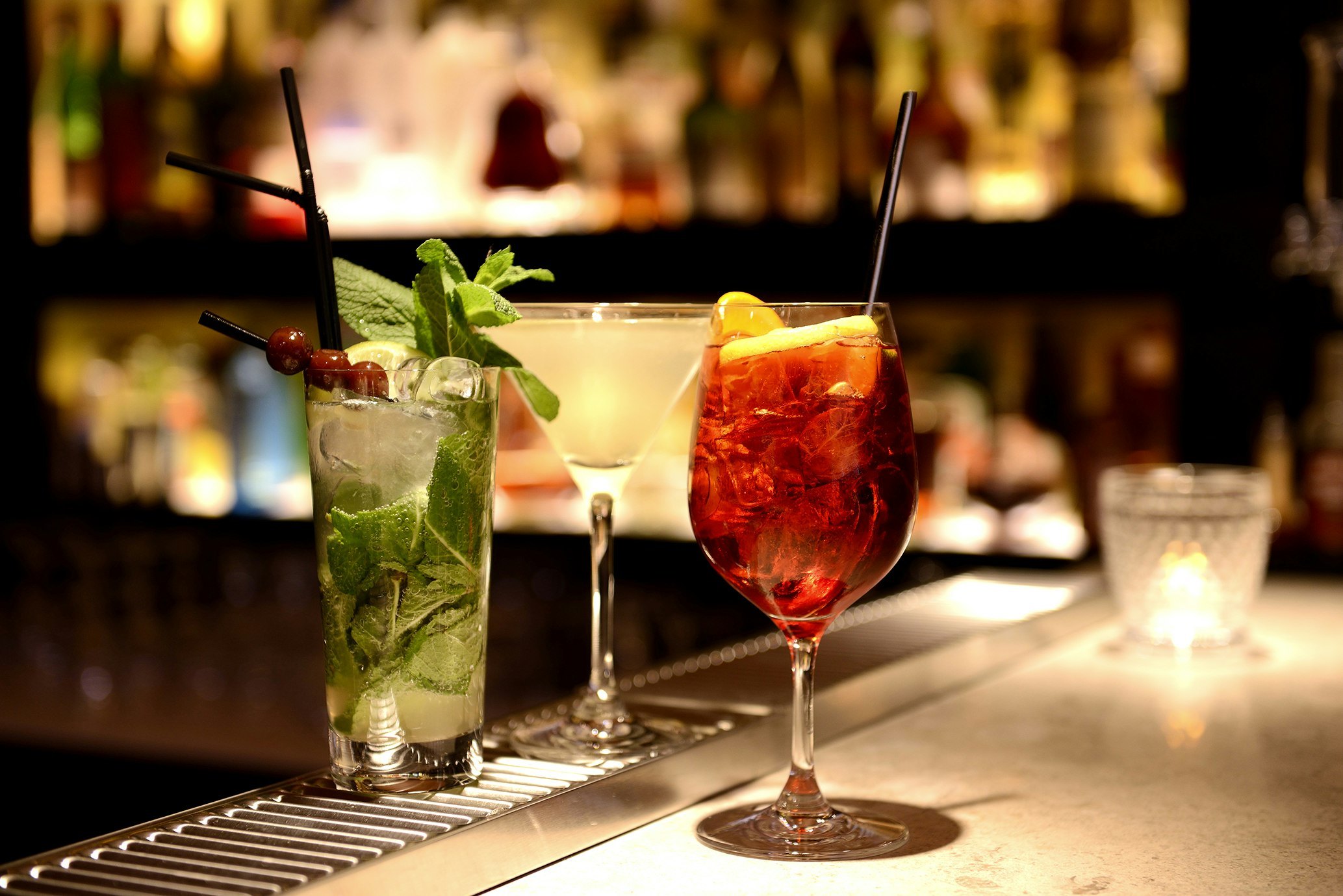 Cocktails at the Bar