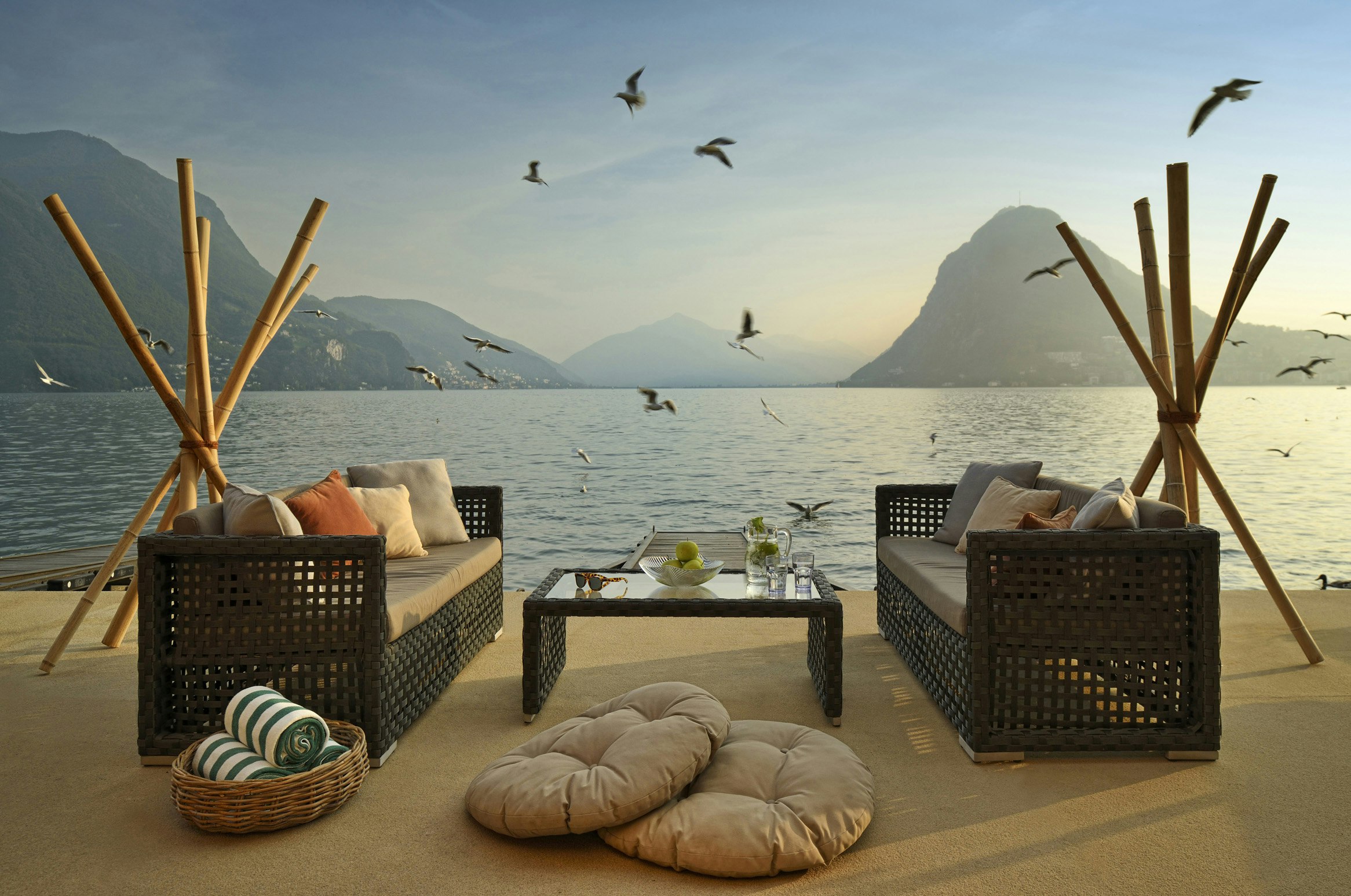 Private Terrace on the lake