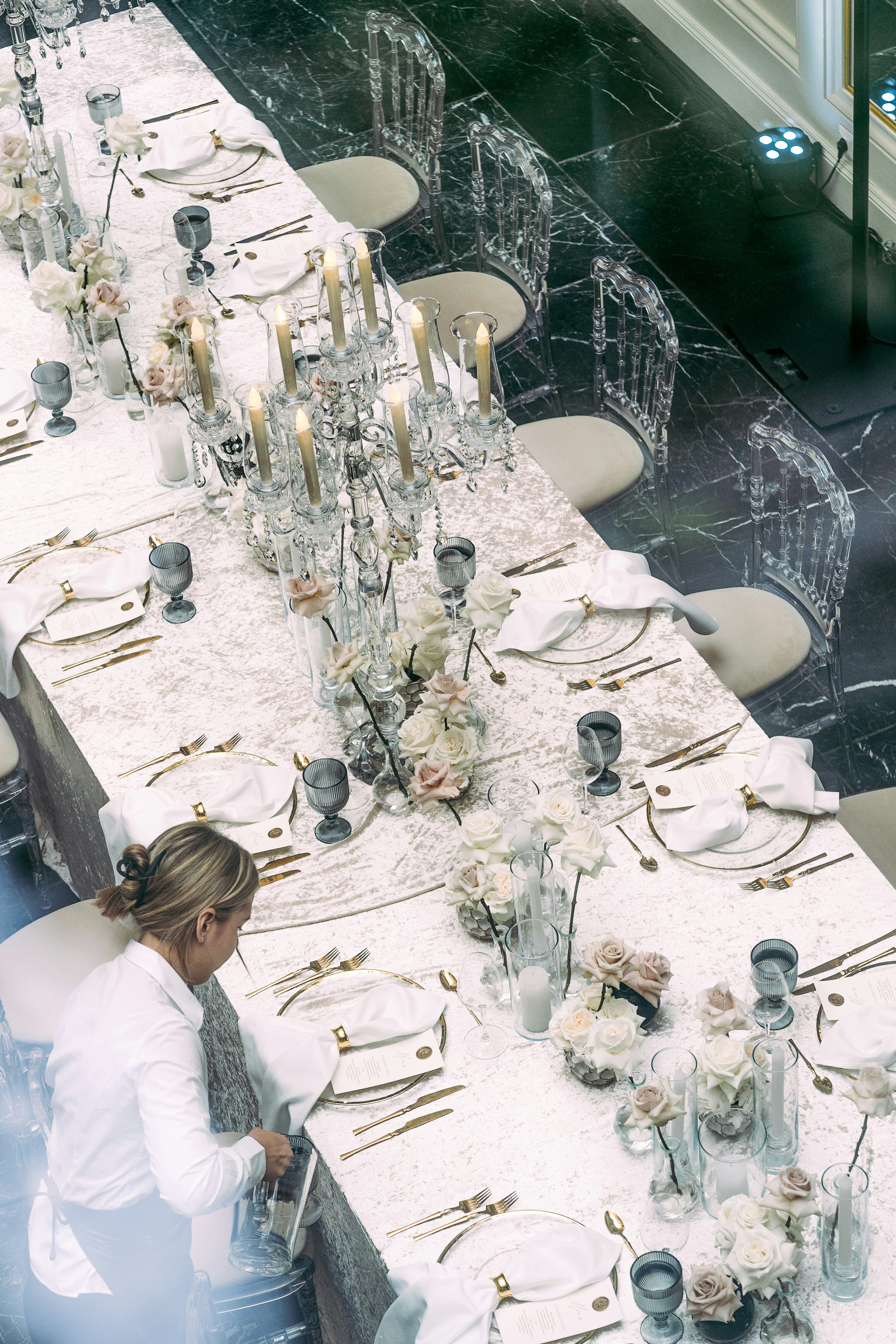 wedding set up ORANGERIE HALL