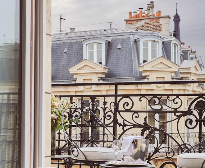 Junior Suite Balcony Eiffel Tower View - Balcony