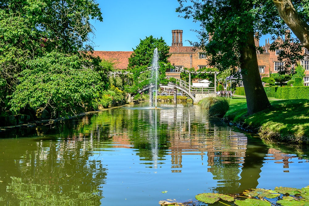 Great Fosters through the Moat
