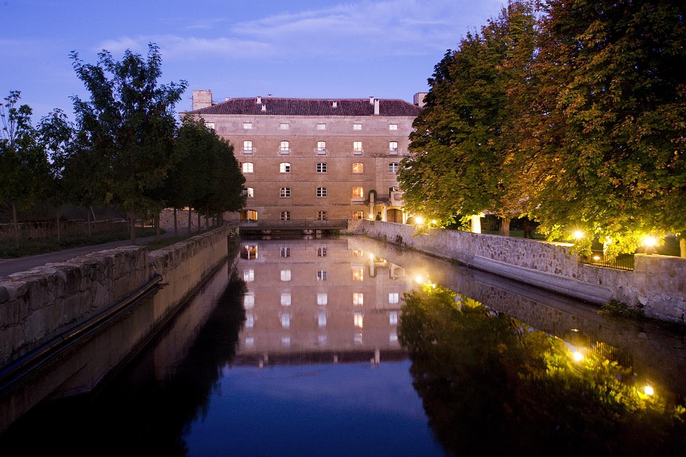 Main Building at Sunset