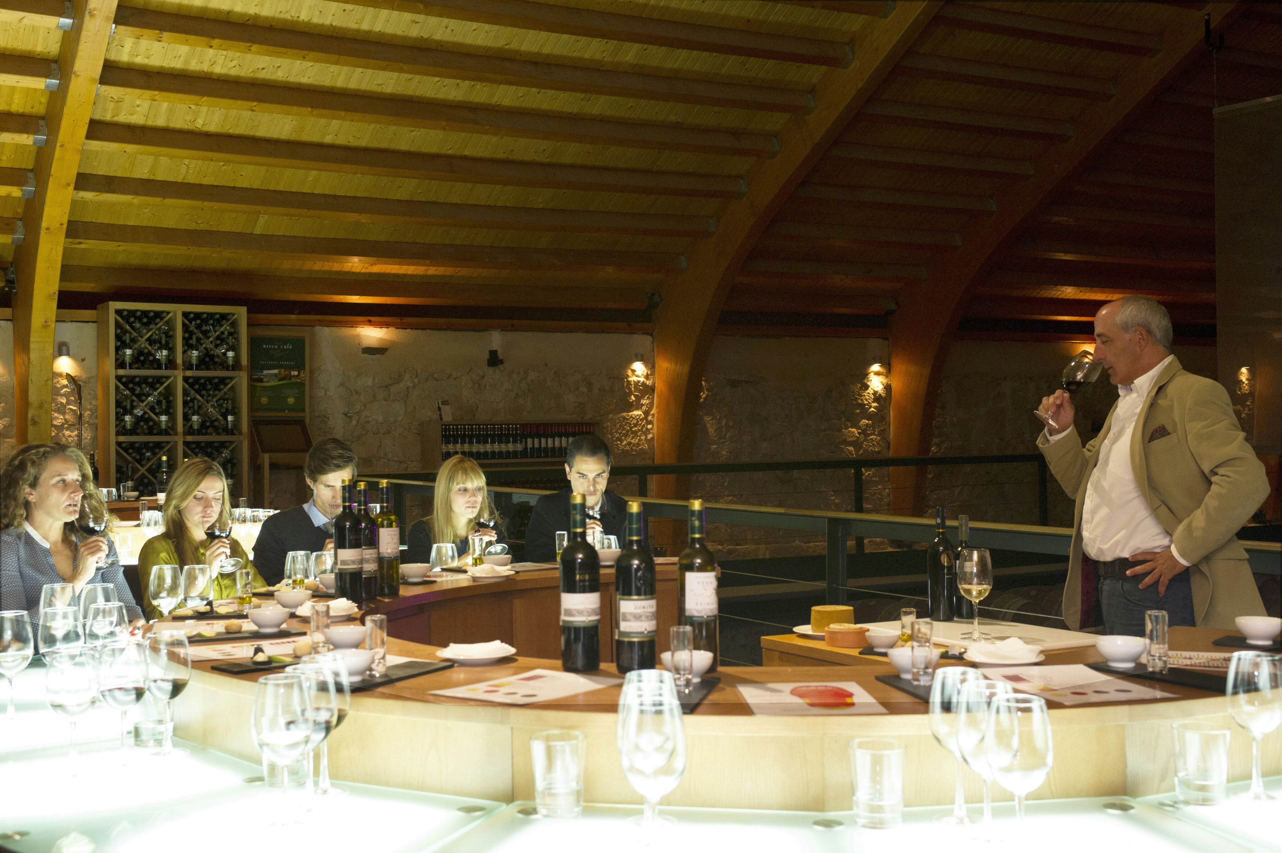 Enjoy a private wine tasting in the wine cellar