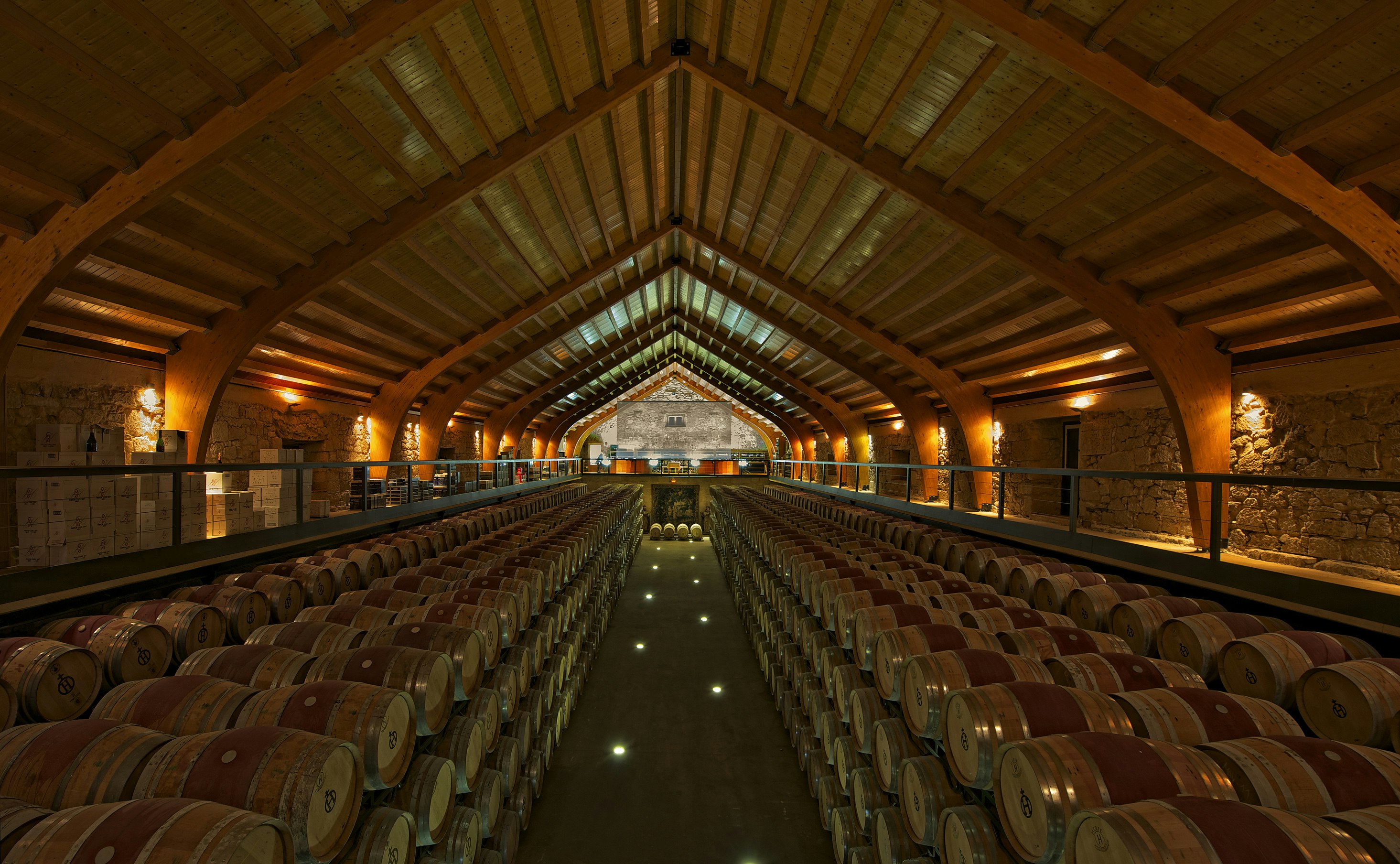 The wine cellar