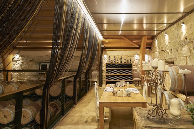 Private dinner in the wine cellar