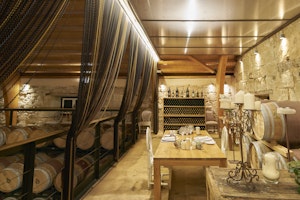 Private dinner in the wine cellar