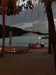 Private dinner for two at the water's edge