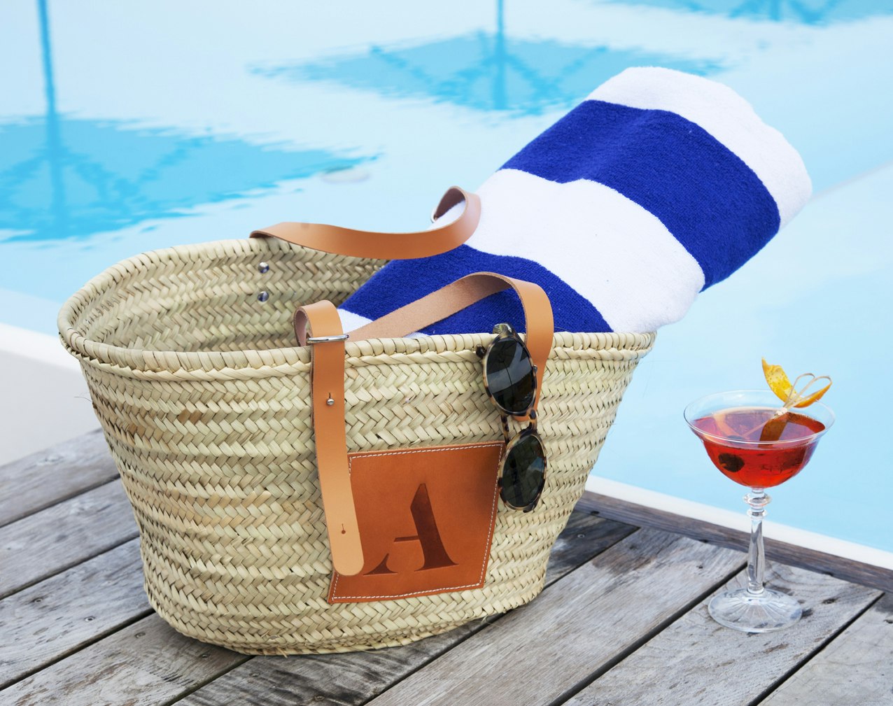 Arima Straw Beach Bag