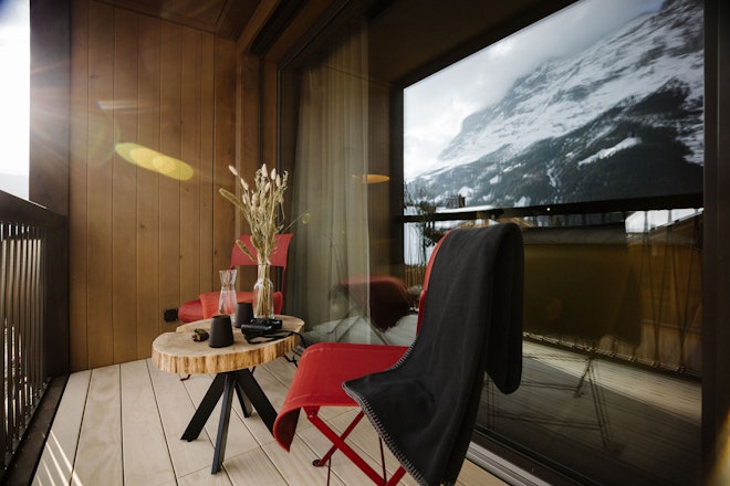 Corner Room with Eiger View - Terrace