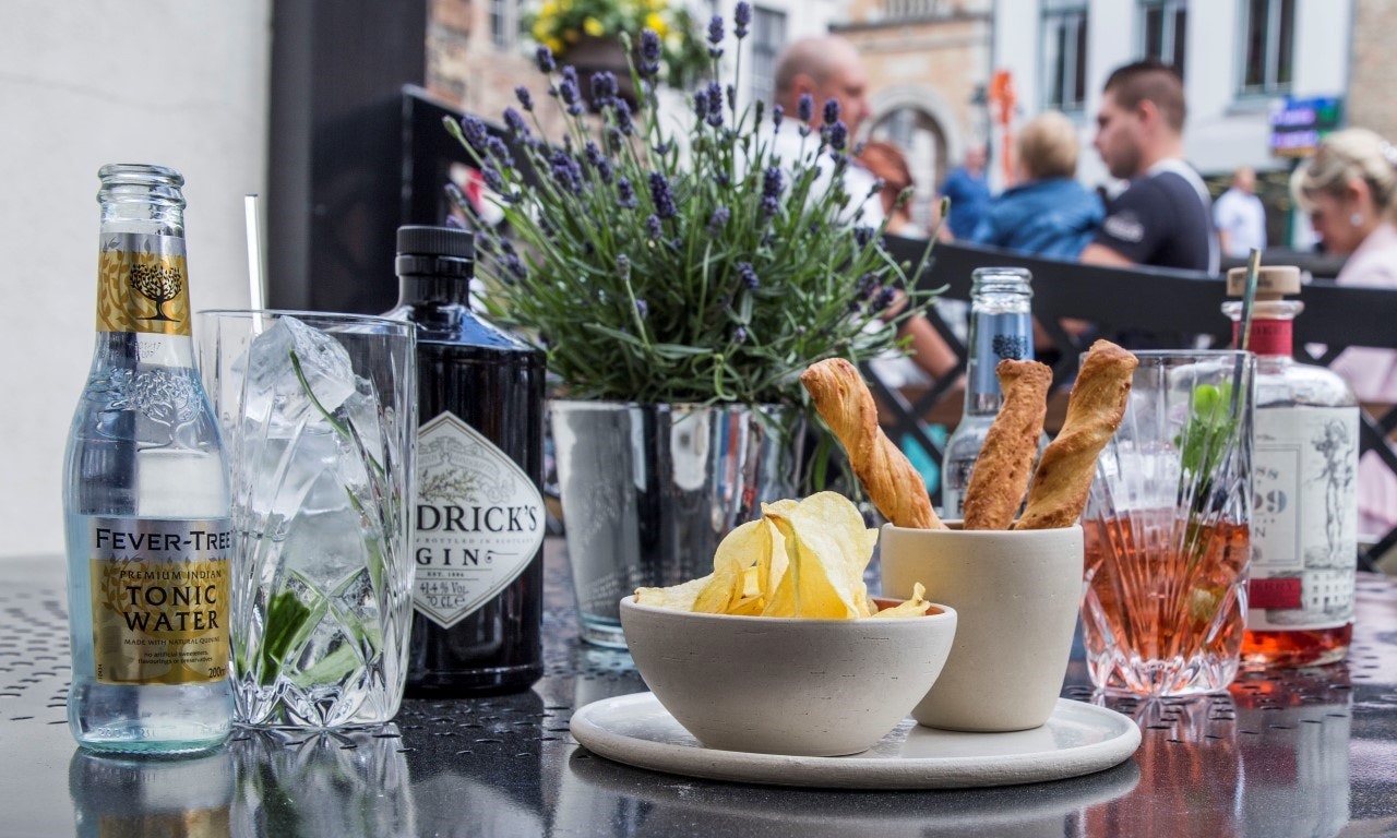 Finish your day on the terrace by the canal