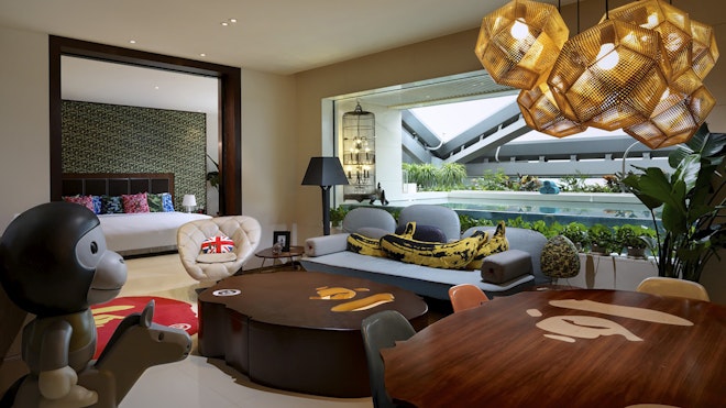 Deluxe Lagoon Suite - Living Area