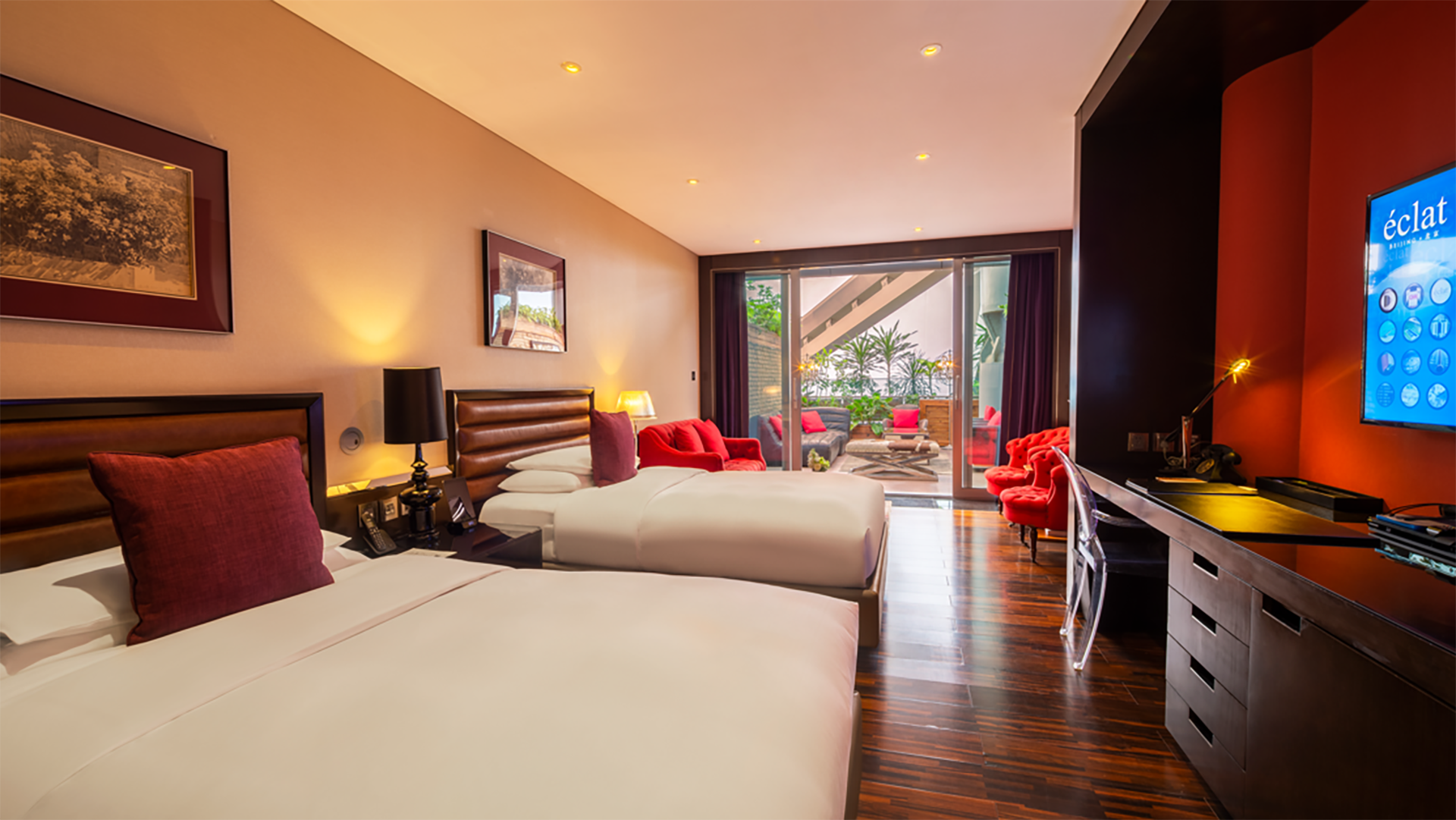 Grand Deluxe Twin Beds Room with Terrace - Bedroom