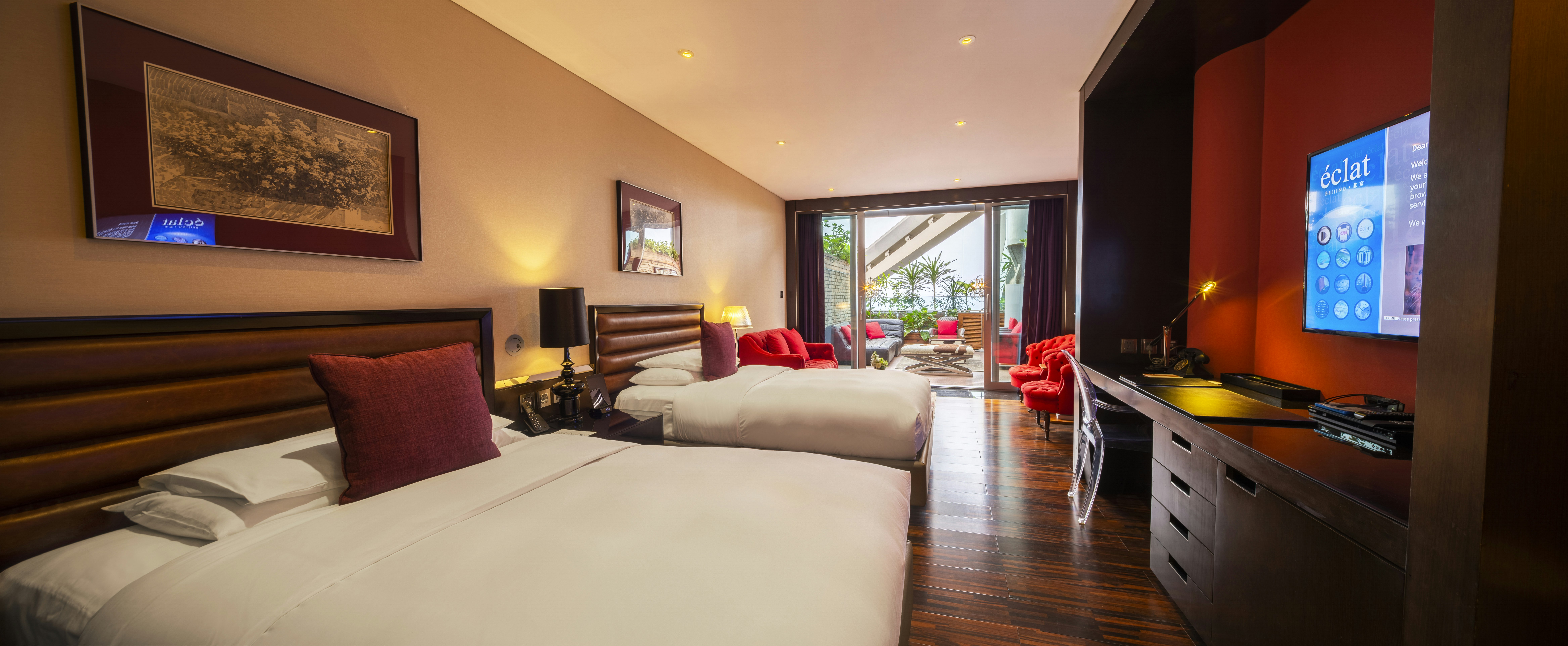 Grand Deluxe Twin Beds Room With Terrace Bedroom