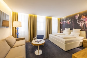 Double Junior Suite - Bedroom & Living Space