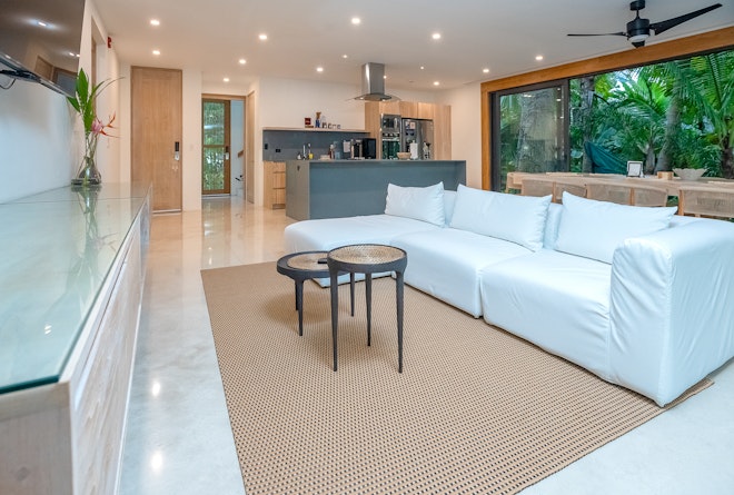 Beachfront Private Villa - Living Area