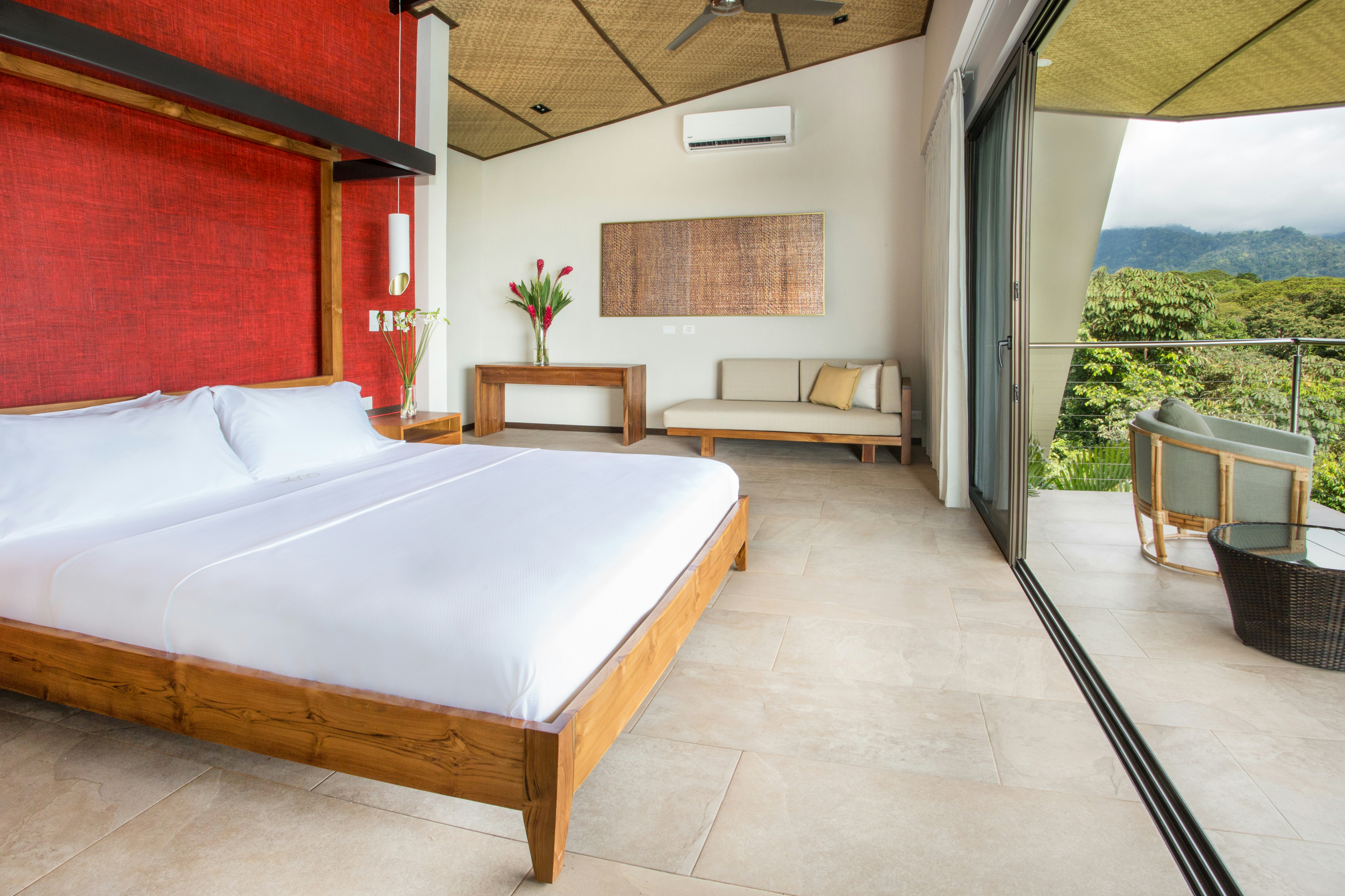 Deluxe Villa with Partial Ocean View - Bedroom & Terrace