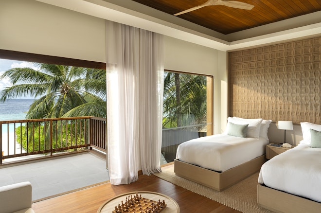 Two Bedroom Beach House with Pool - Bedroom