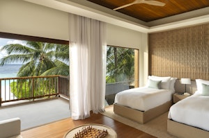 Two Bedroom Beach House with Pool - Bedroom