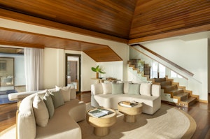 Three Bedroom Beach Pavilion with Pool - Living Area