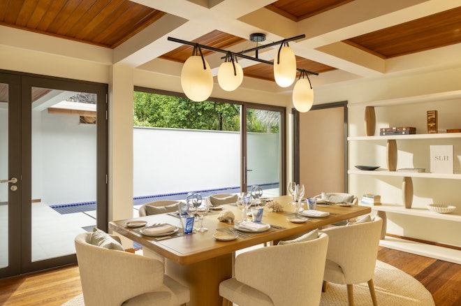 Three Bedroom Beach Pavilion with Pool - Dining Area