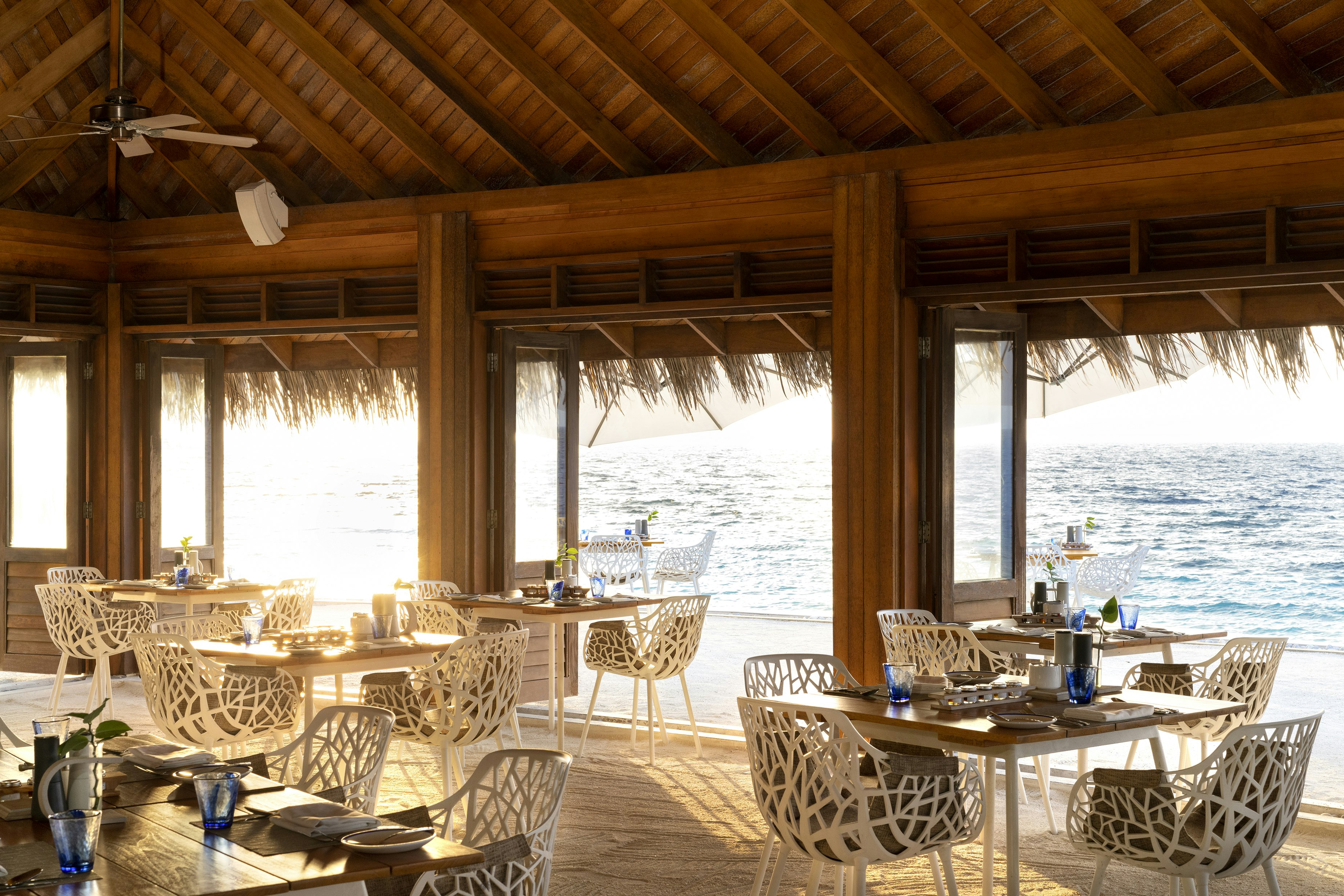 Celsius Restaurant - Interior Seating Dusk