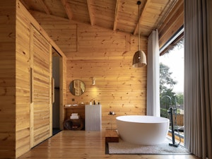Garden View Log Cabin Suite