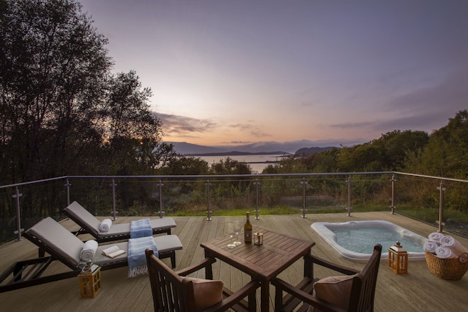 Hilltop Exterior Deck Dusk