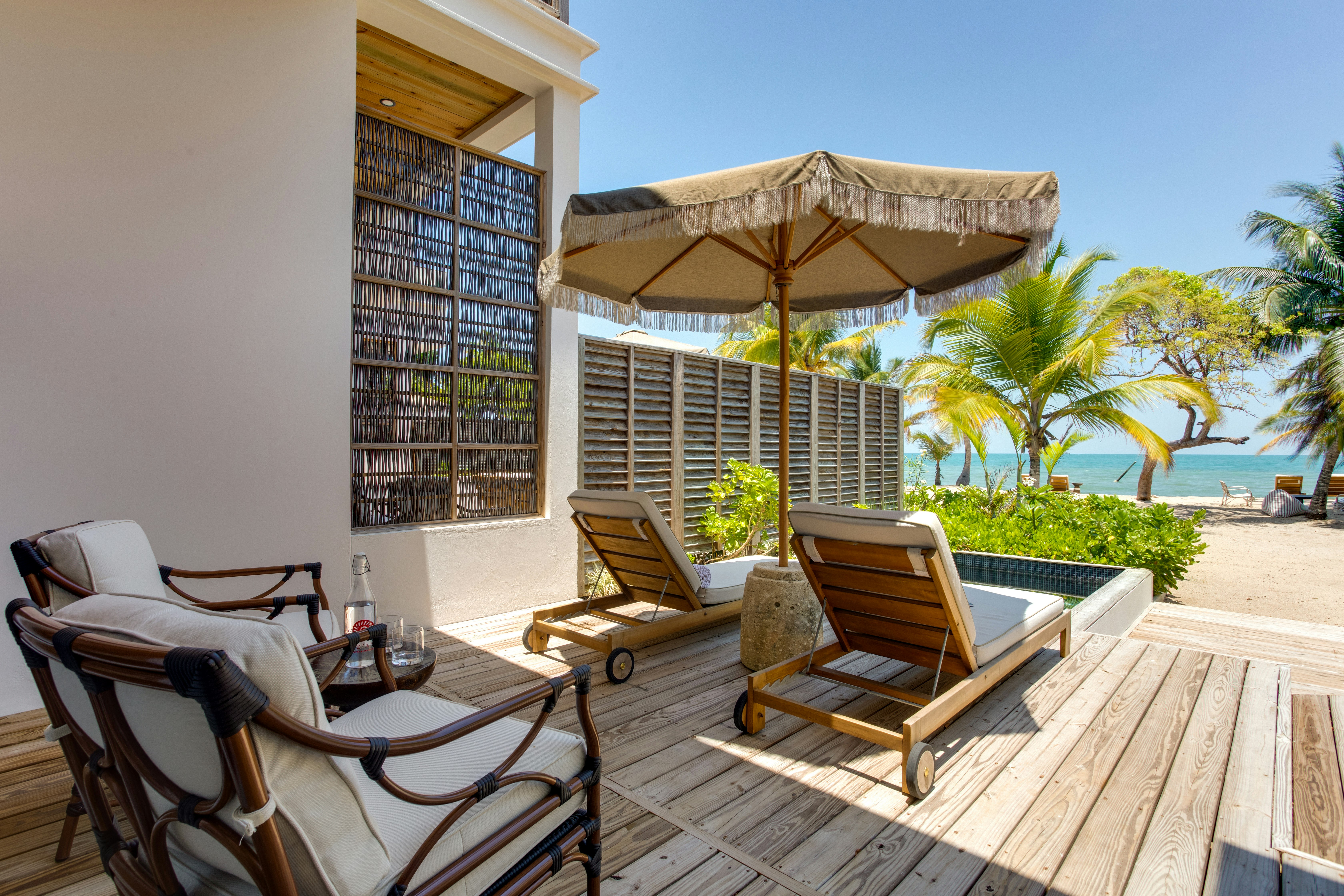 Two Bedroom Beachfront Villa - Sundeck