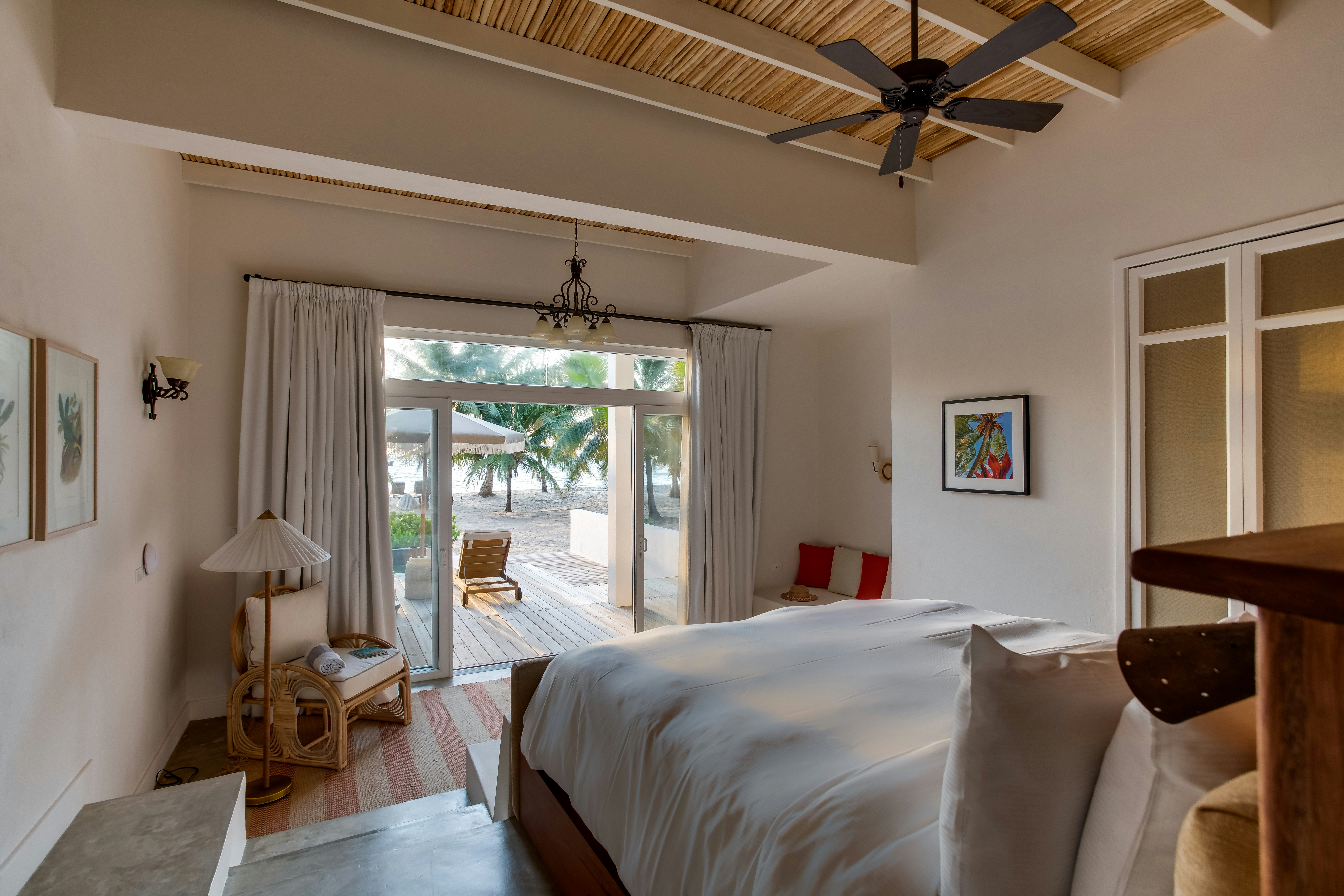 Two Bedroom Beachfront Villa - Bedroom
