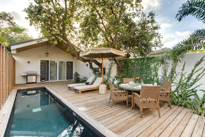 Two Bedroom Beachfront Villa - Sundeck & Pool