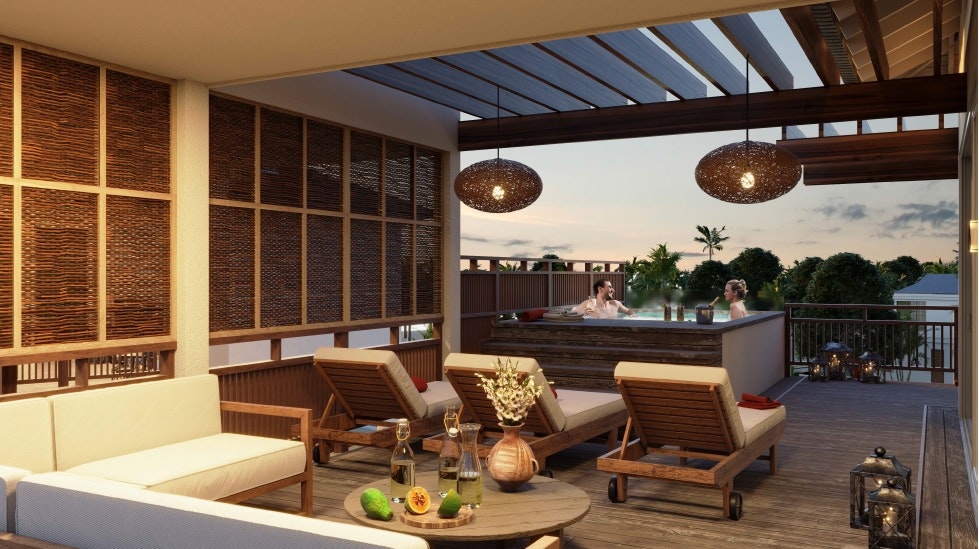 Pool view - Two Bedroom Penthouse - Private Deck