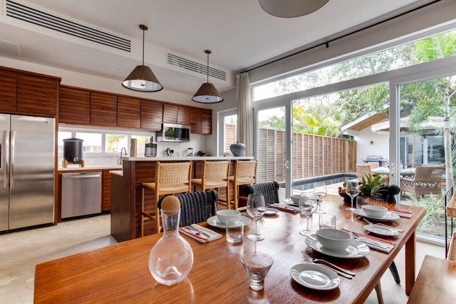 Two Bedroom Beachfront Villa - Dining Area