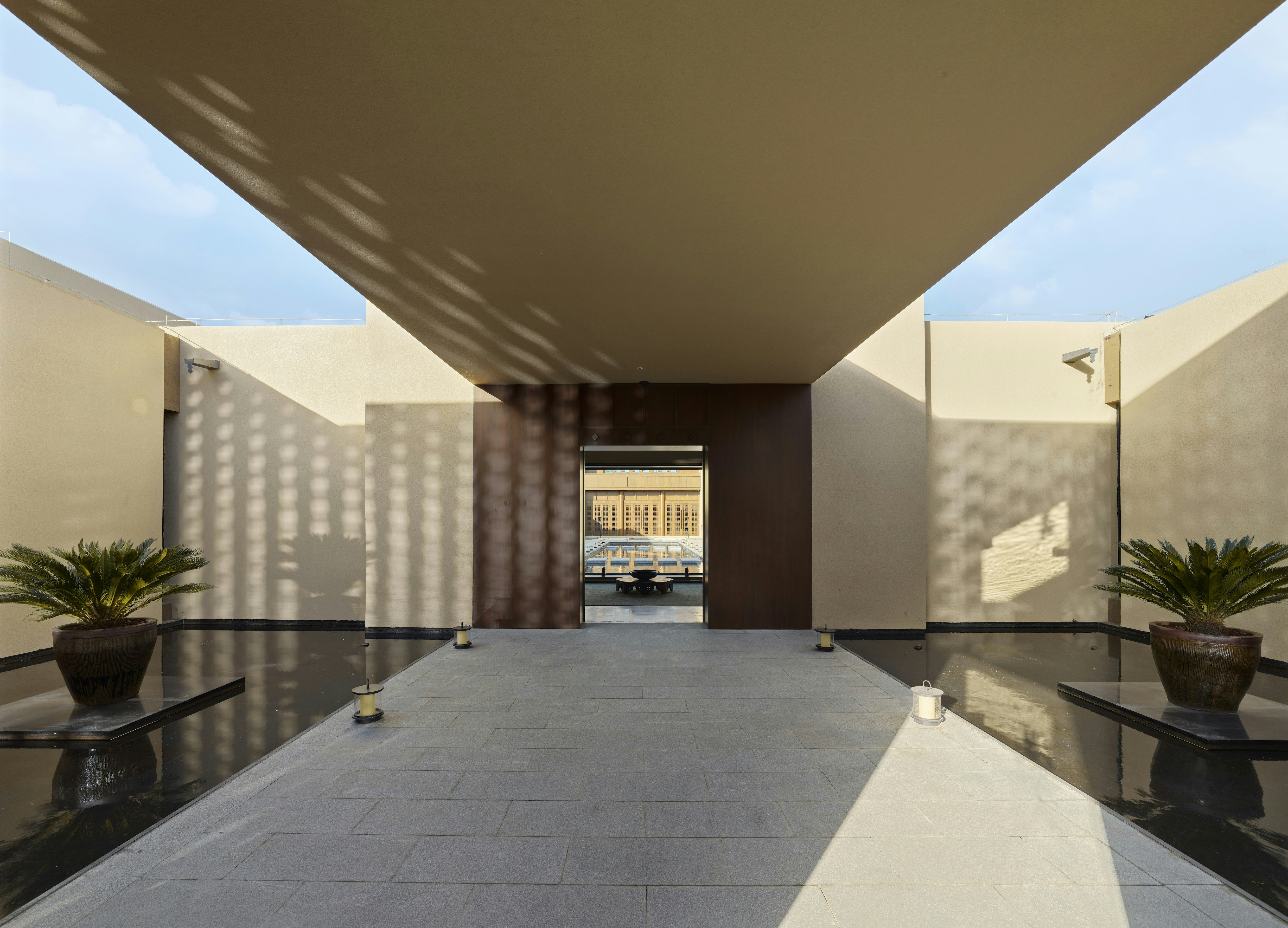 Hotel Entrance Water View